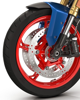 The wheel rims of the F 900 XR from BMW Motorrad