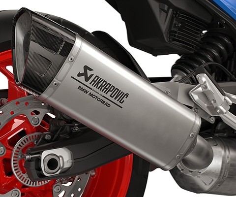 Sports silencer of the F 900 XR from BMW Motorrad