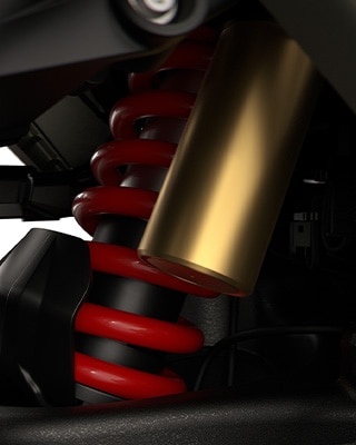 The sport suspension of the R 1300 RS from BMW Motorrad