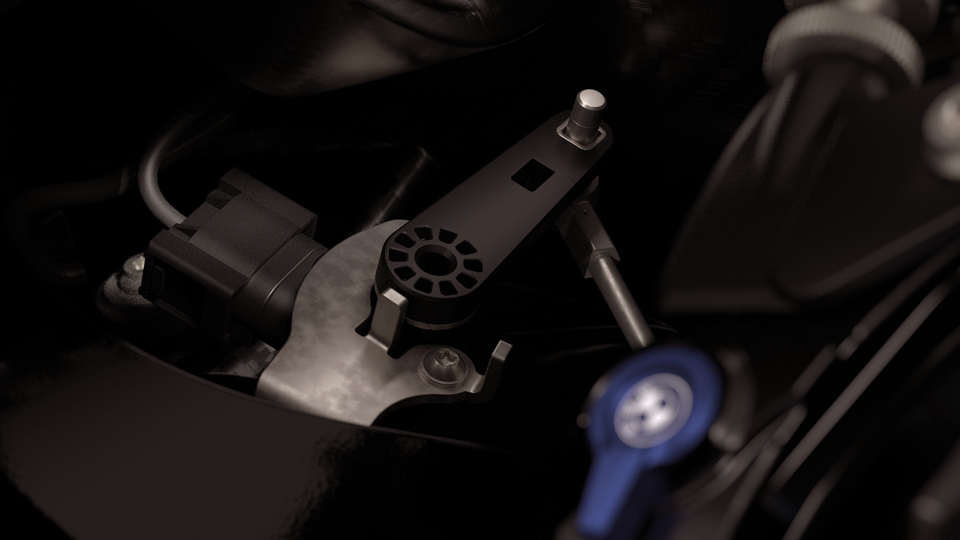 The steering angle sensor of the S 1000 RR